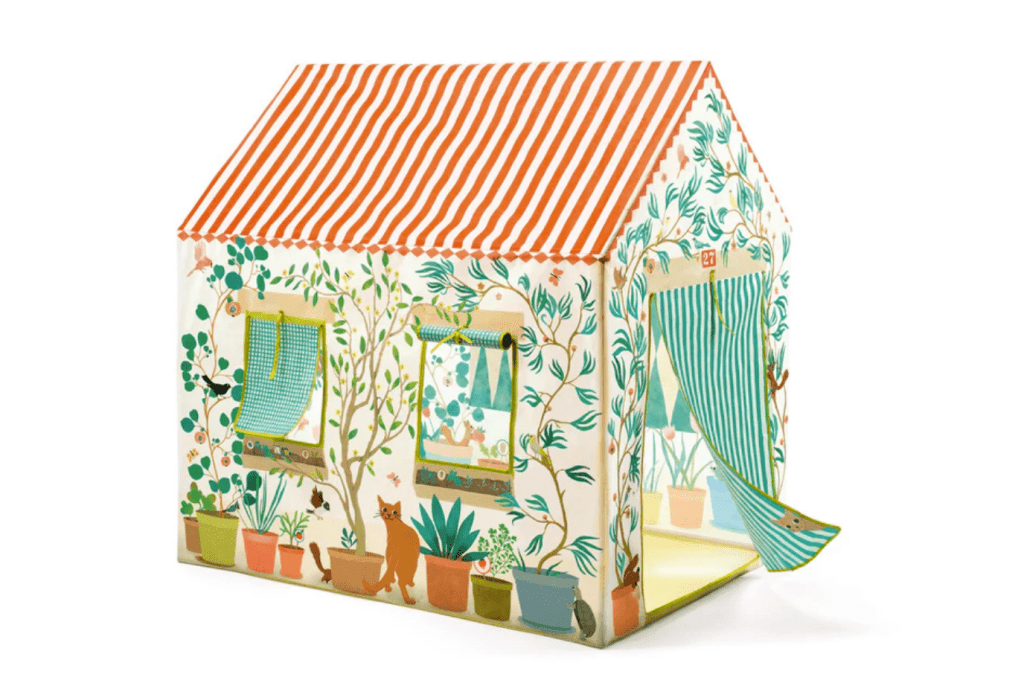 Djeco Indoor Play Tent, 3 years and up, pretend play, best toys for play room, pop-up play tent for kids, The Montessori Room, Toronto, Ontario, Canada.