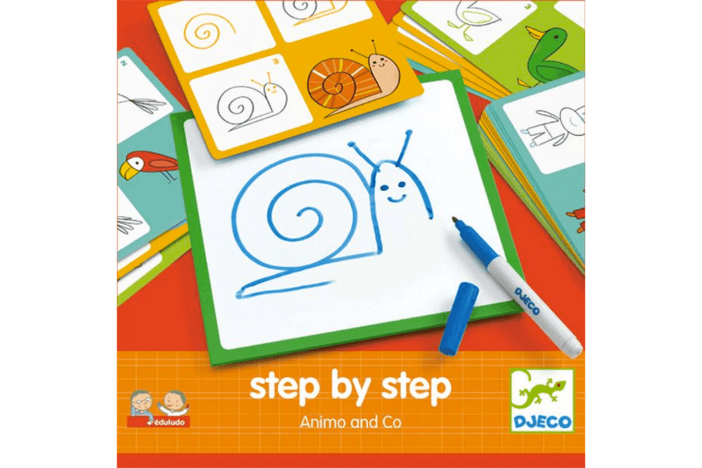 Learn to Draw Animals Activity, Djeco, 4 years and up, learn to draw kits for kids, art kits for kids, gifts for little artists, The Montessori Room, Toronto, Ontario, Canada.