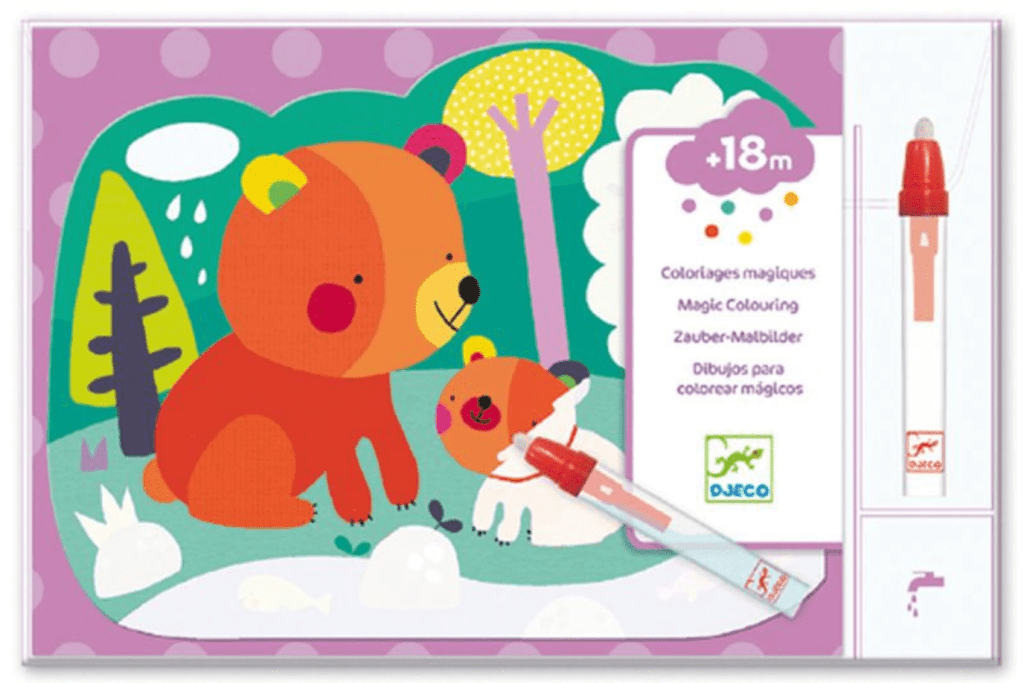 Djeco Magic Colouring Sets, painting with water, 18 months and up, travel toys, best gifts for kids, great gifts for toddlers, The Montessori Room, Toronto, Ontario, Canada.