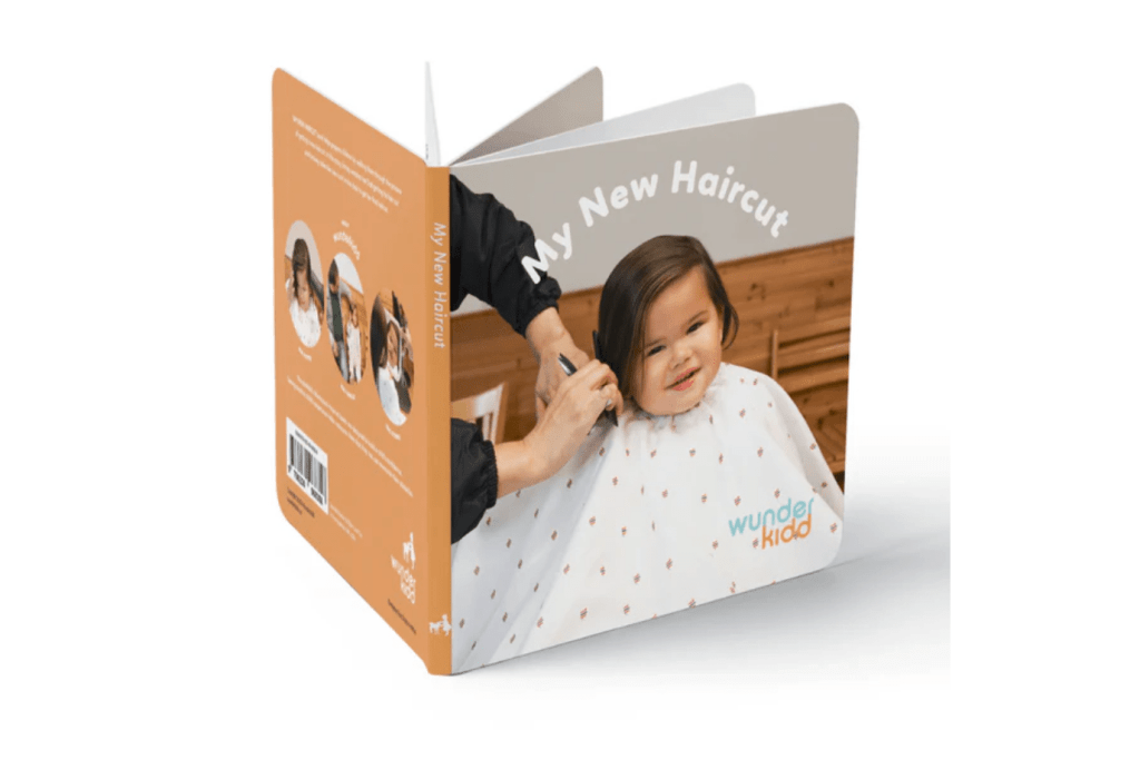 My New Haircut, Wunderkidd, books with real photographs, books about first haircut, preparing for first haircut, best board books for toddlers, Montessori books, The Montessori Room, Toronto, Ontario, Canada.