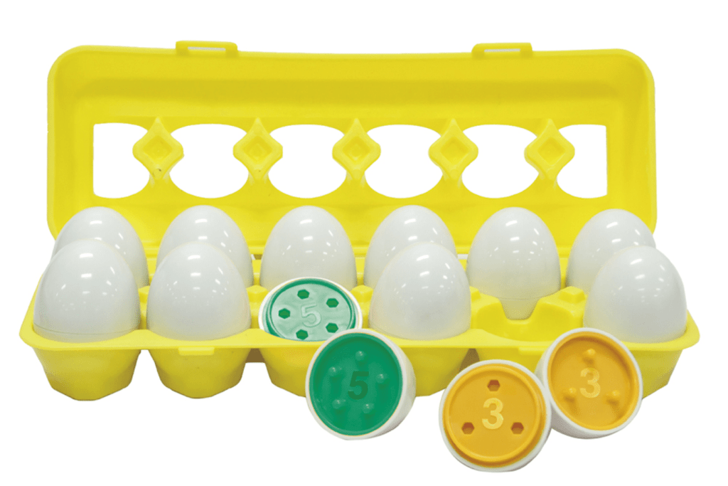Pakö - MIx & Match Eggs Numbers 12 pieces, toys for toddlers, fine motor toys for toddlers, best toys for toddlers, educational toys, The Montessori Room, Toronto, Ontario, Canada.