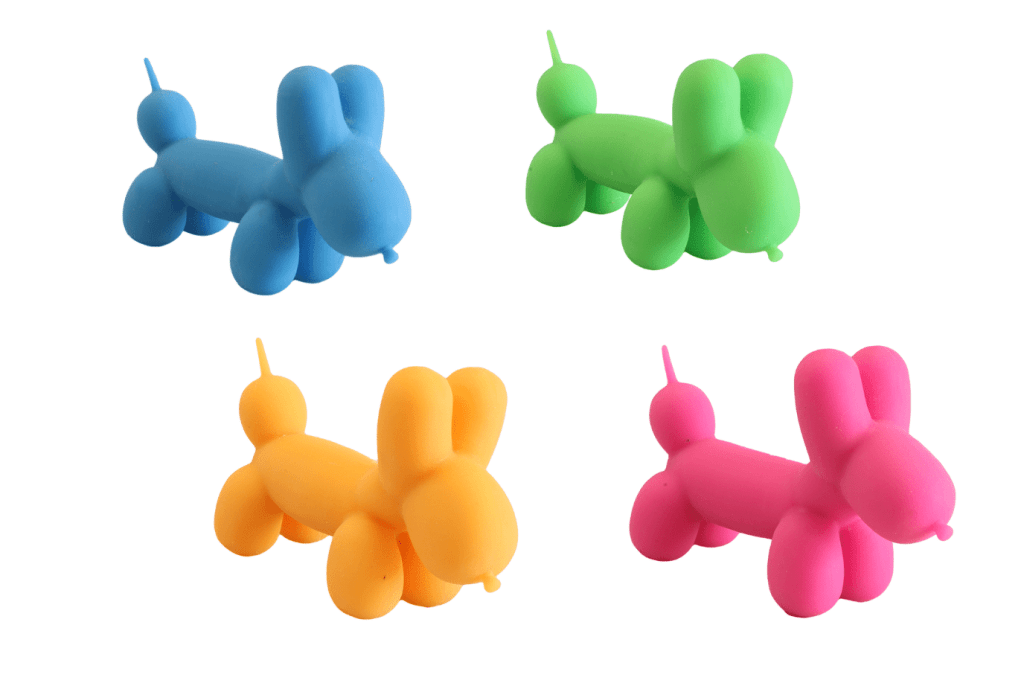 Squishi Stretchi Neon Dogs, dog fidget toys for kids, fidget toys for adhd, fidget toys for autism, Toronto, Canada