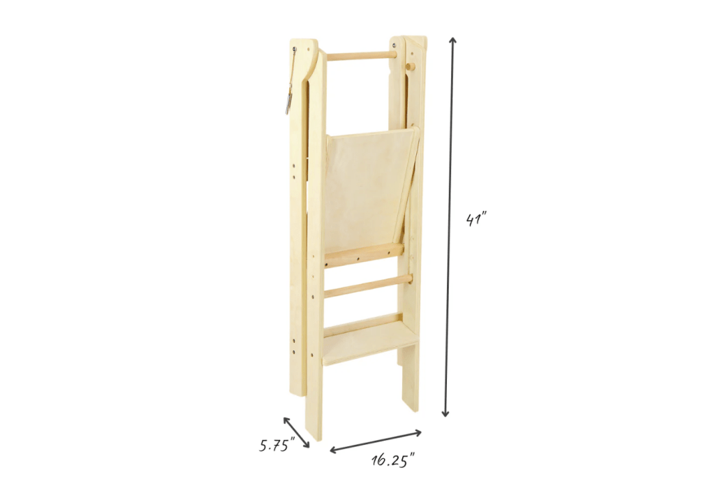 Adjustable Natural Fold N' Store Learning Tower