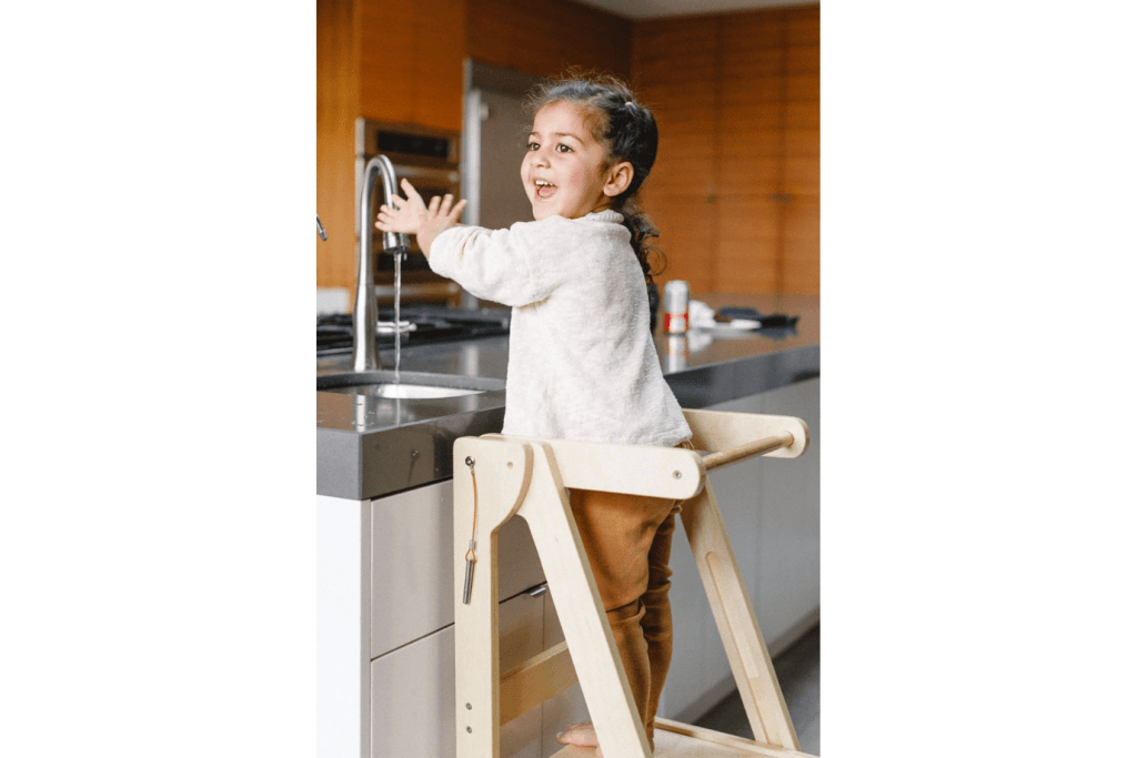 Adjustable Natural Fold N' Store Learning Tower