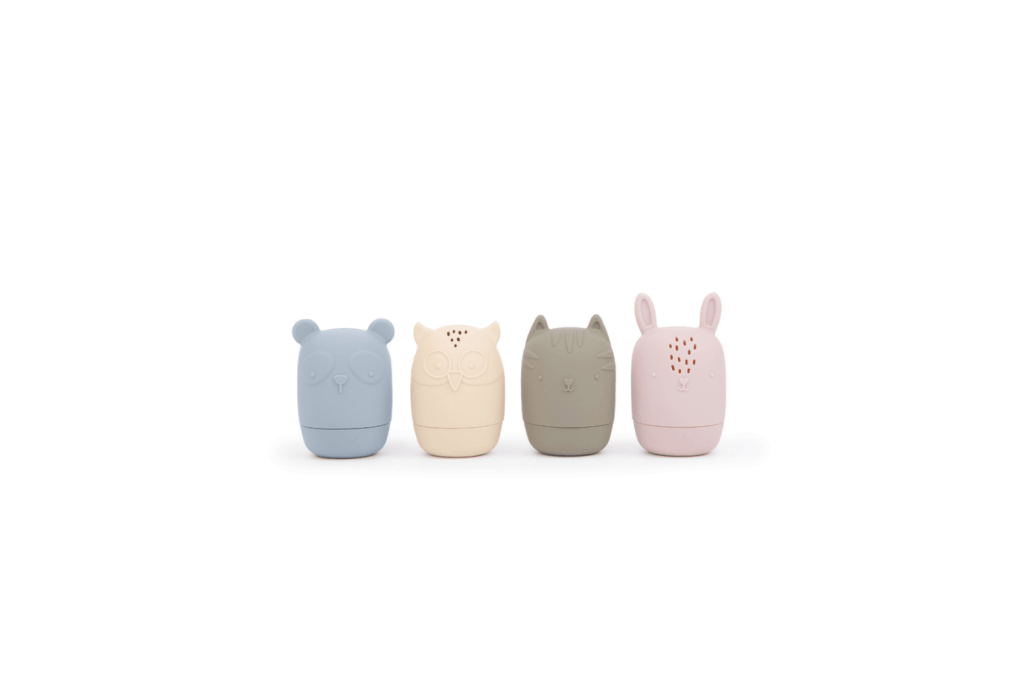 Bath Buddies Silicone Water Toys, bug + bean, mold free bath toys, best bath toys for babies, best bath toys for toddlers, The Montessori Room, Toronto, Ontario, Canada. 