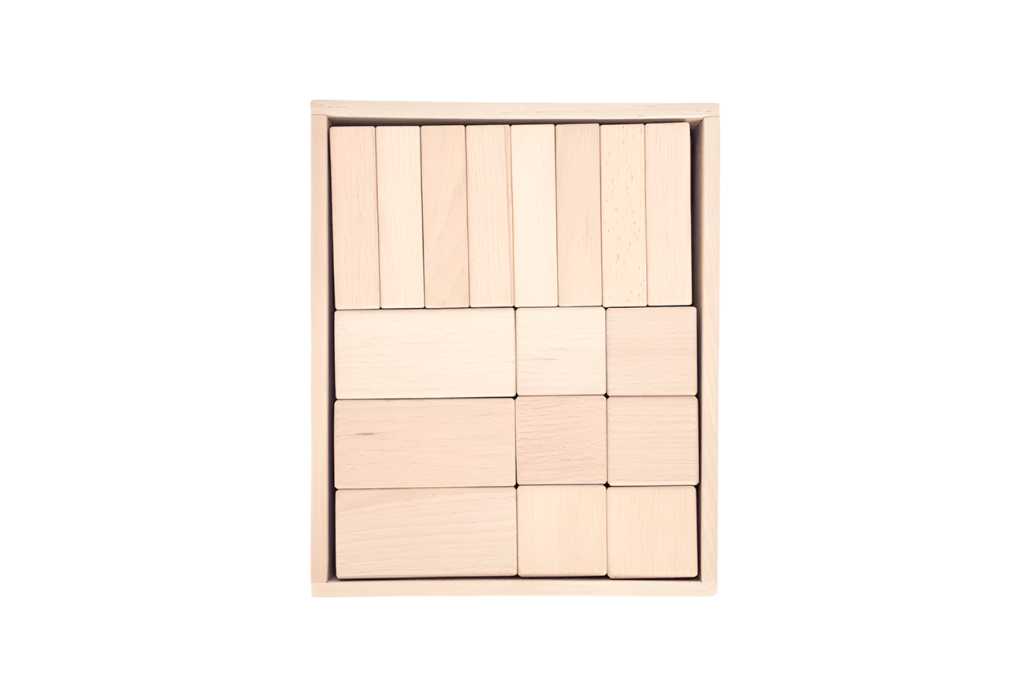 Papoose Wood Blocks Mixed (30 pcs)