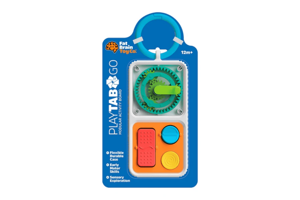 Fat Brain Toys PlayTab Go, playtab toy, fidget toy for babies, fidget toy for toddlers, best stroller toys, travel toys for kids, travel toys for toddlers, travel toys for infants, Toronto, Ontario, Canada