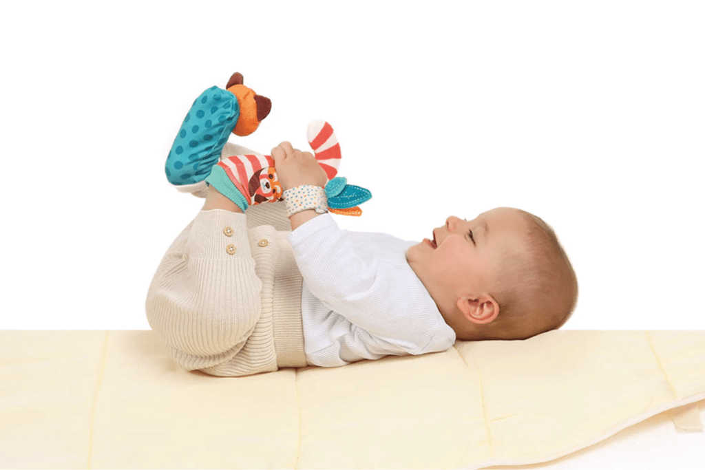 Rattle and Crinkle Socks + Squeak and Grasp Wrist Toys