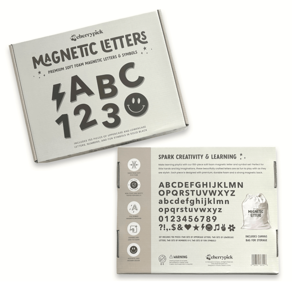 Soft Foam Magnetic Letters & Symbols - 150pc Set - For Magnetic Playwalls