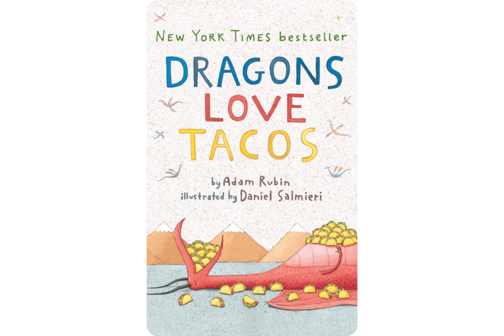 Yoto Card: Dragons Love Tacos (English & Spanish), yoto cards for 3 to 5 year olds, yoto player, yoto cards Toronto, yoto cards in store, yoto cards GTA, The Montessori Room, Toronto, Ontario, Canada. 